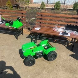 Электромобиль трактор с прицепом T333TT Зеленый